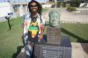 My guide Ras Kwekwu at the museleum.JPG