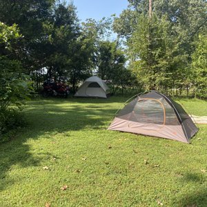 My tent setting up