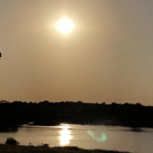 Full moon rising