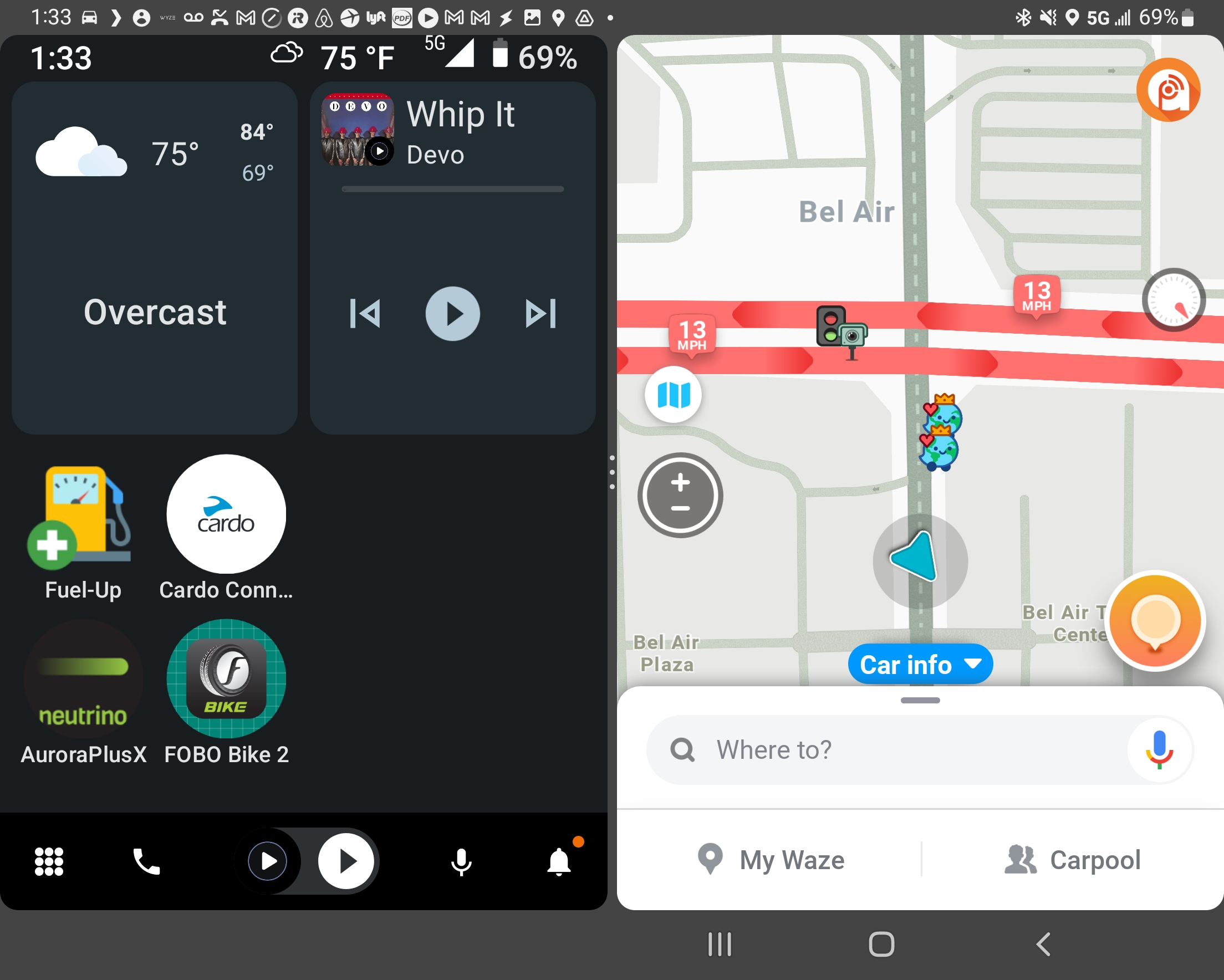 AutoZen page 2 & Waze