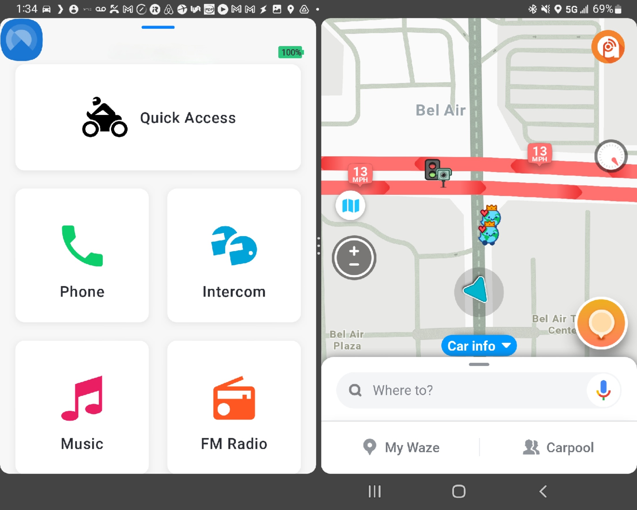 Cardo Connect & Waze