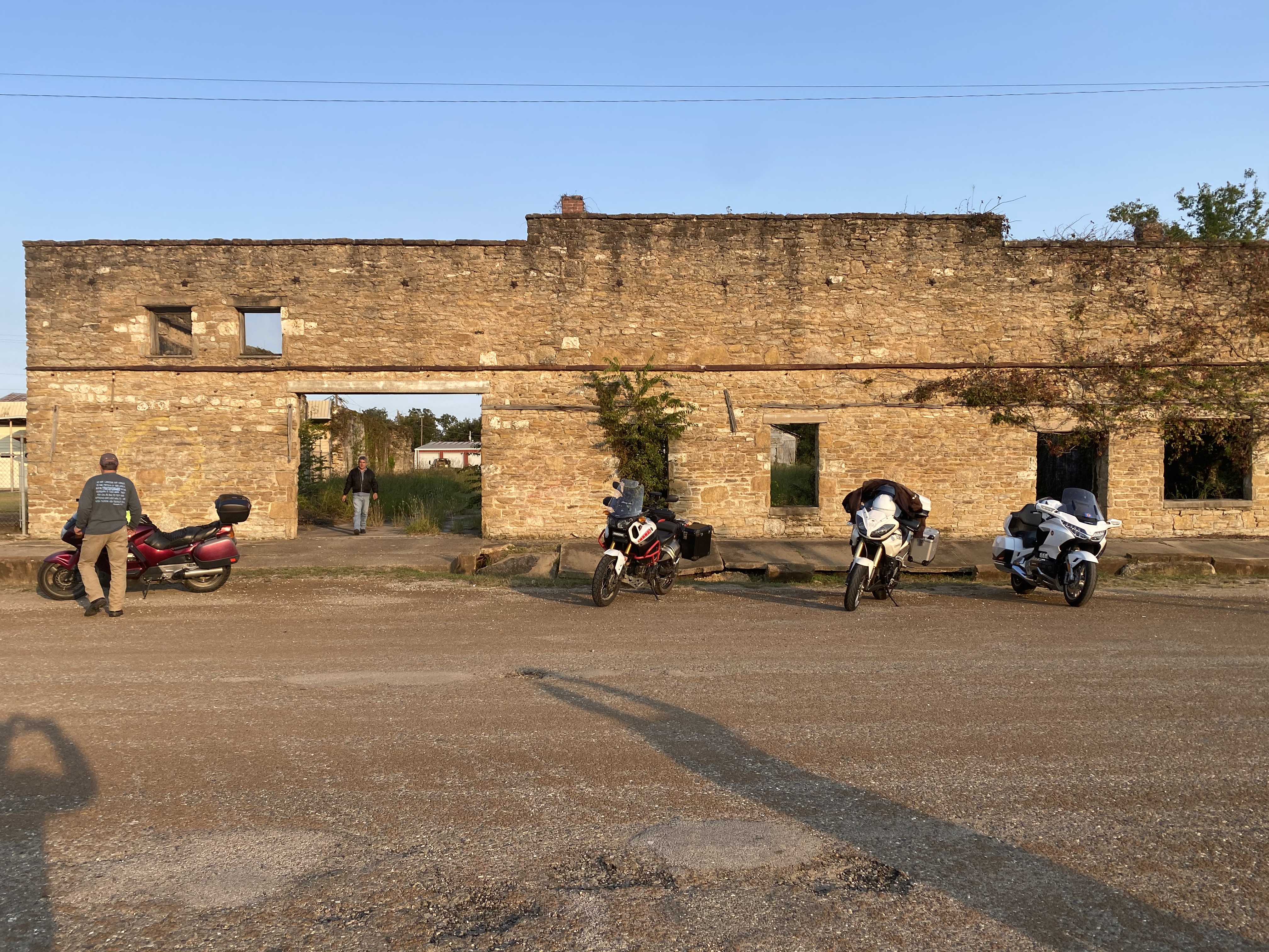 Old building with nice bikes in front